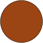 6. bobřík – tmavě hnědá barva
