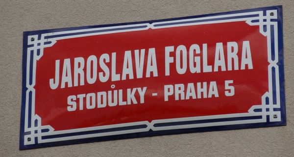 Fotografie cedule označující ulici